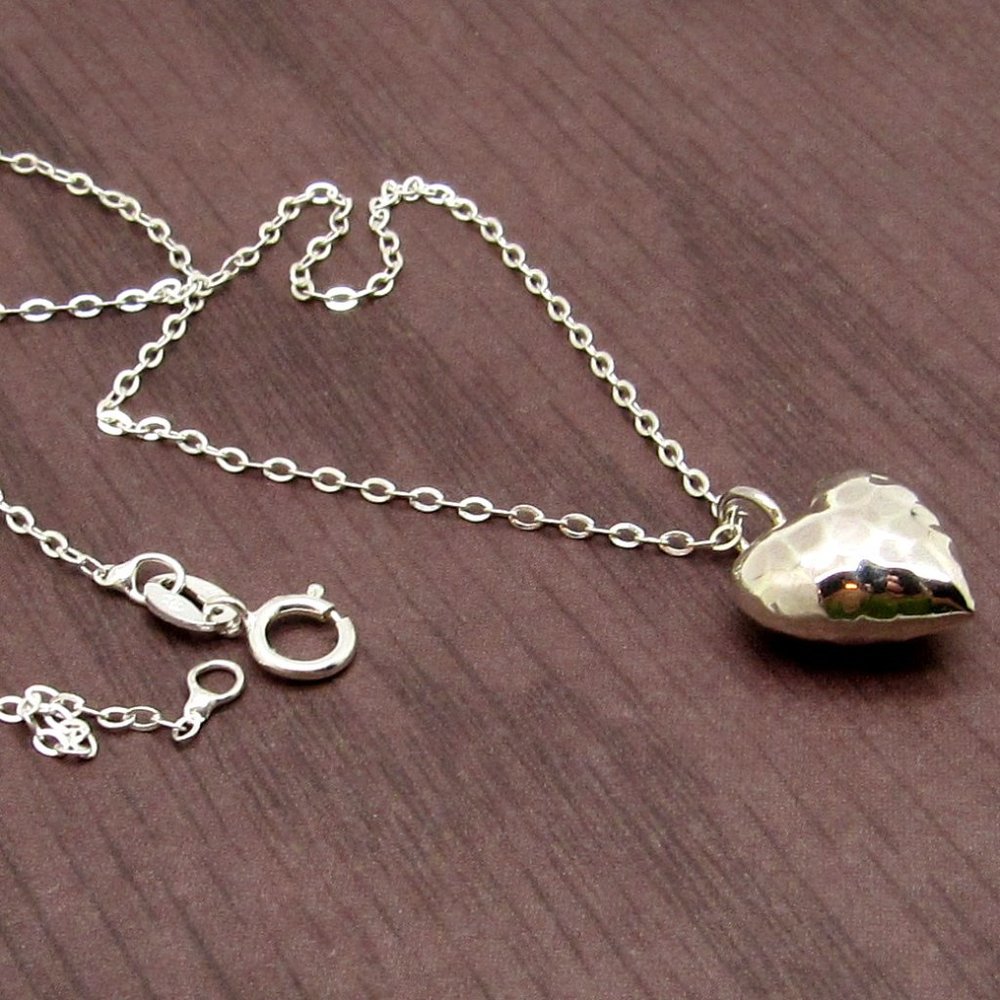 NEW Sterling Silver Heart  Charm with chain